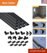 Elegant 157-Inch Cable Raceway Kit with 19 Accessories for Home Management