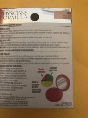 PHYSICIANS FORMULA - Murumuru Butter Blush Vintage Rouge 6811 - Picture 3 of 5
