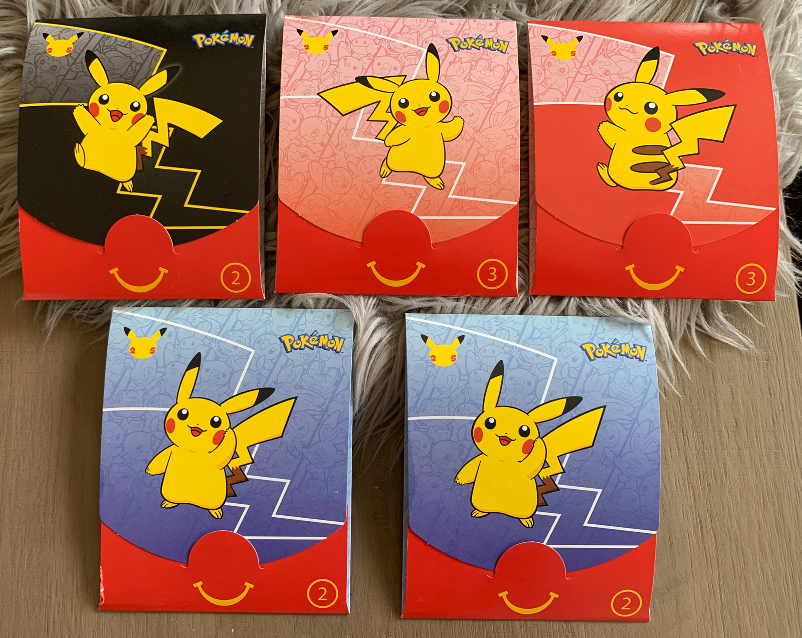 Pokemon Mcdonalds 25th Anniversary Happy Meal 4 Card Pack Sealed Random New