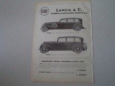 advertising Pubblicità 1934 LANCIA ASTURA - ARTENA