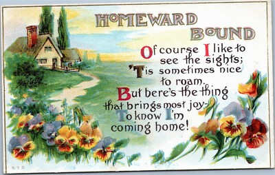 Homeward Bound - flowers and path to home - see the sights most joy..coming home