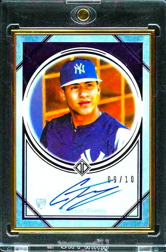 2018 Topps Transcendent PURPLE Gleyber Torres Autograph RC Gold Frame AUTO 9/10!