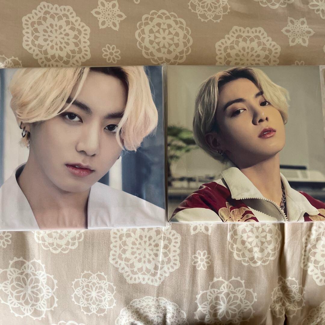 BTS Jungkook Photo canvas 2 types set CD BTS. THE BEST 25×25