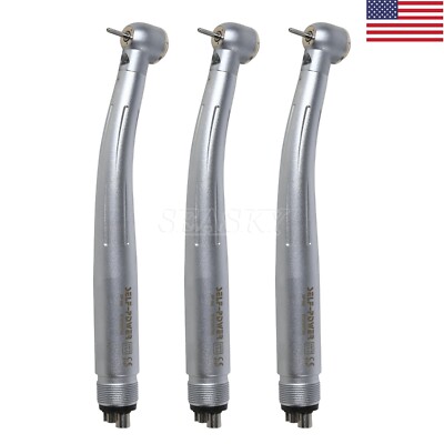 3x Dental Fiber Optic Handpiece E-generator Self-power High Speed 4H PDM in USA