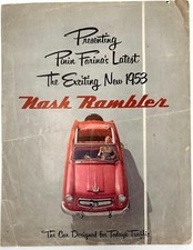 Original 1953 NASH RAMBLER Sales Brochure - Original Dealership Advertisment