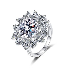 1Ct Pear Cut D/VVS1 Moissanite Wedding Engagement Ring Women 925 Sterling Silver