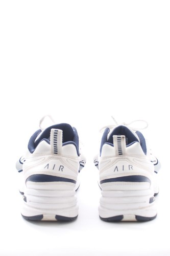 Nike x Martine Rose x Air Monarch IV Leather Sneakers / White/Navy - Picture 3 of 6