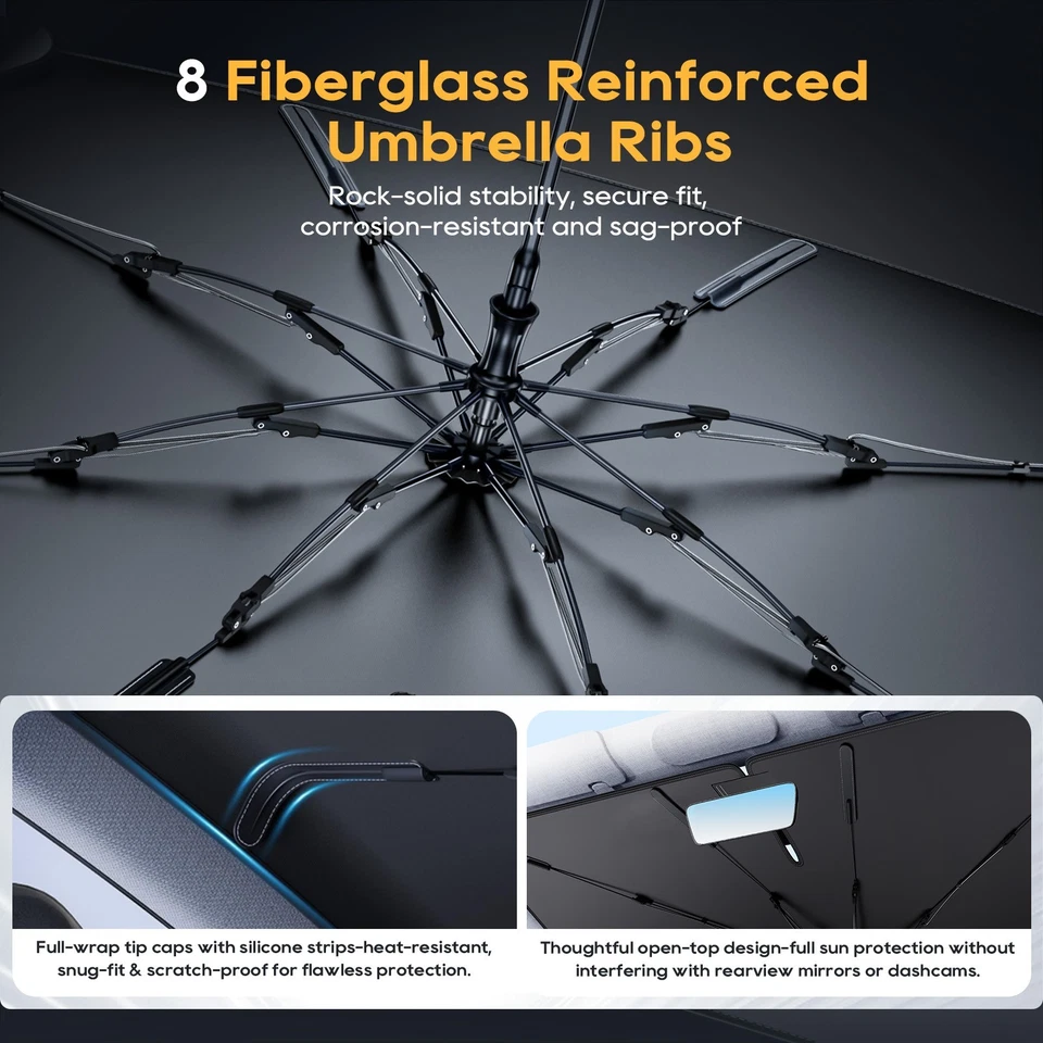 LFOTPP Car Windshield Sunshade Umbrella Foldable For 2019-2025 Toyota Corolla - image 4 of 4