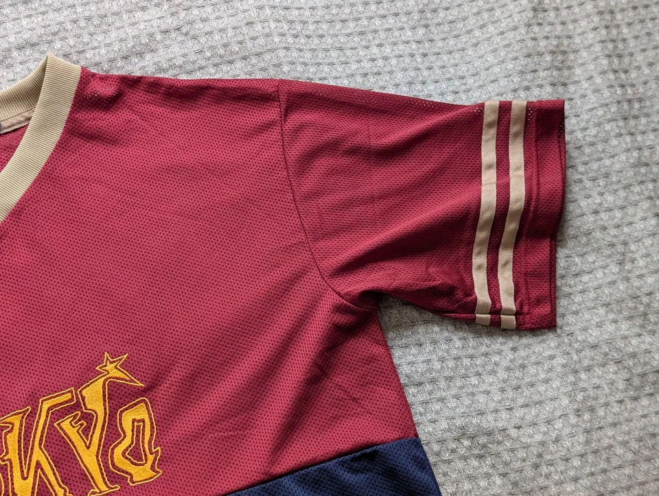 Camisa masculina Not So Ape grande marrom marinha Tóquio bordada malha Japão streetwear - Imagem 4 de 4