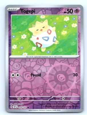 Togepi 070/191 ~ Reverse Holo English Near Mint