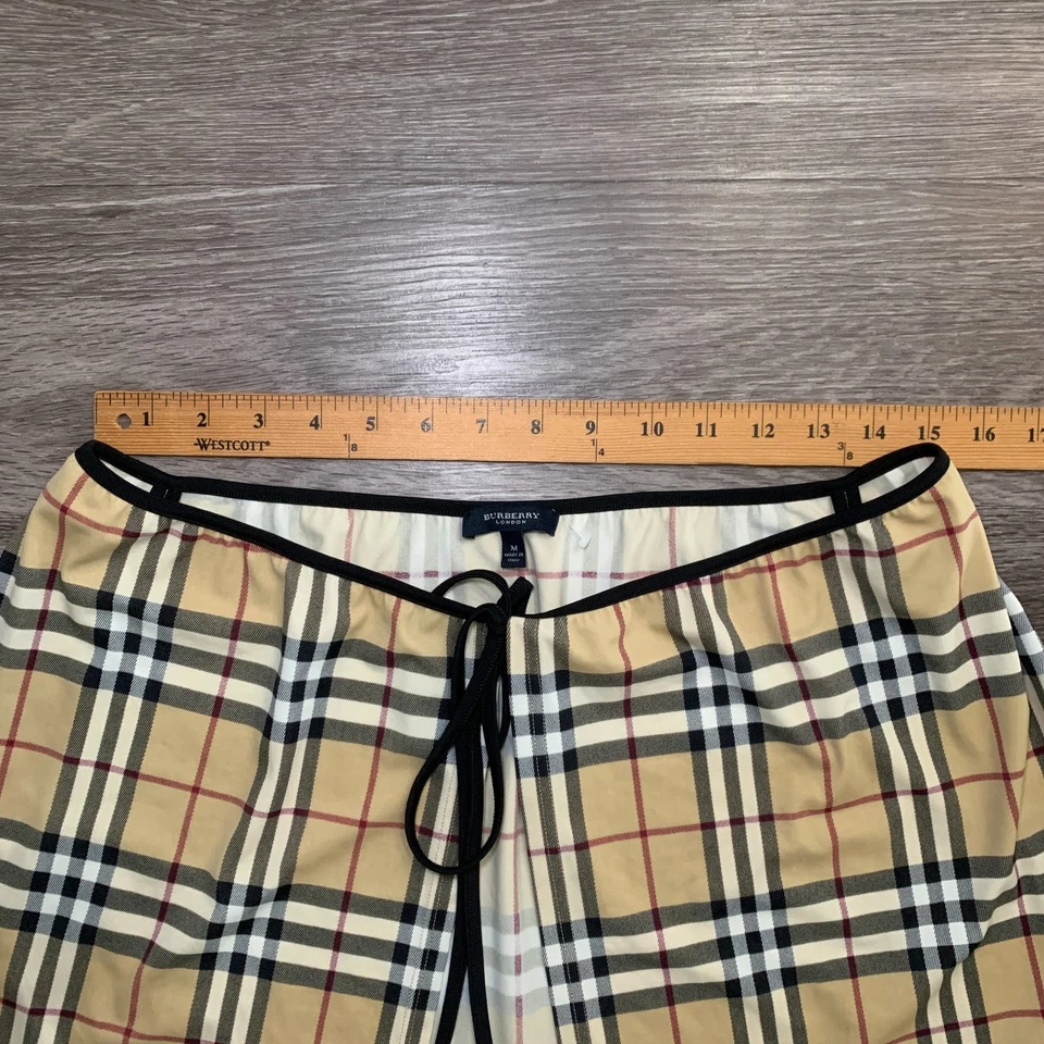 Falda envolvente de natación de elastano a cuadros Burberry Nova para mujer talla M Foto 4 de 4