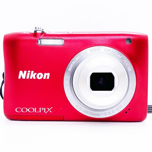 Cámara digital compacta Nikon Coolpix S2900 roja zoom 5x 20,1 MP JAPÓN envío en 1 día - Imagen 4 de 12