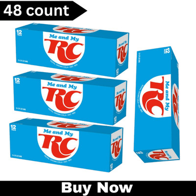 RC Cola Soda, 12 fl oz , 48 Cans FREE SHIPPING!!!