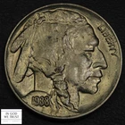 1938 D/D RPM Repunched Mintmark Buffalo Nickel 5C