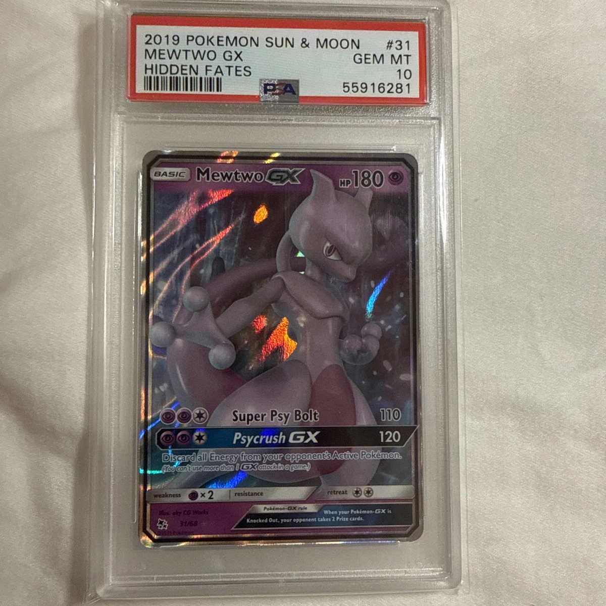 Pokémon TCG Mewtwo Grade 10 Individual Collectible Card Game Cards