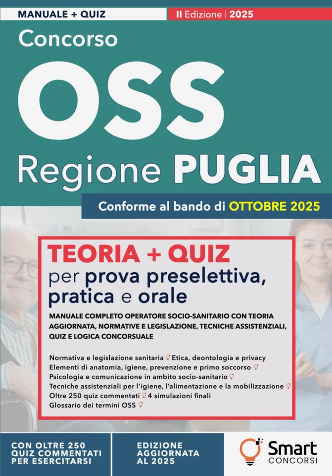 Concorso OSS – Regione Puglia: Manuale Completo Operatore Socio-Sanitario Con Te - Immagine 4 di 4