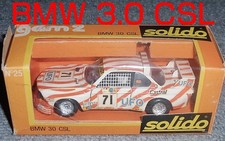 Solido BMW 30 CSL 1/43 White Orange Mini Car Age 13+