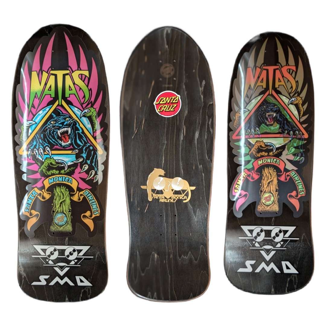 NATAS Kaupas Panther LENTICULAR Skateboard Deck Santa Cruz Santa Monica Airlines