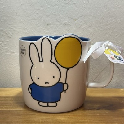 Miffy Magenta Starry Blue Mug With Miffy Spoon Unique Hard To Find Collectible