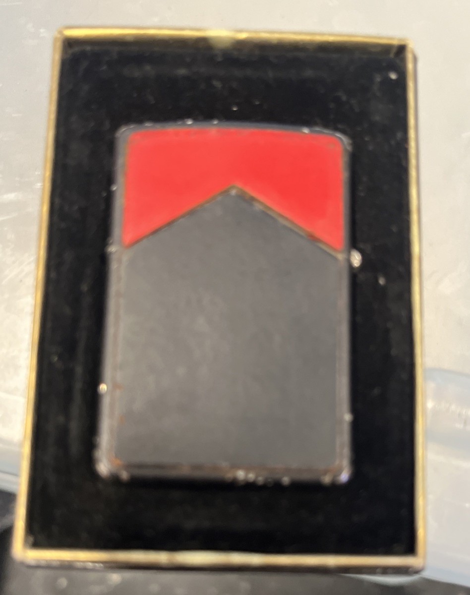 ZIPPO 1994 X Marlboro Red Roof Black Matte Lighter W/box. | eBay