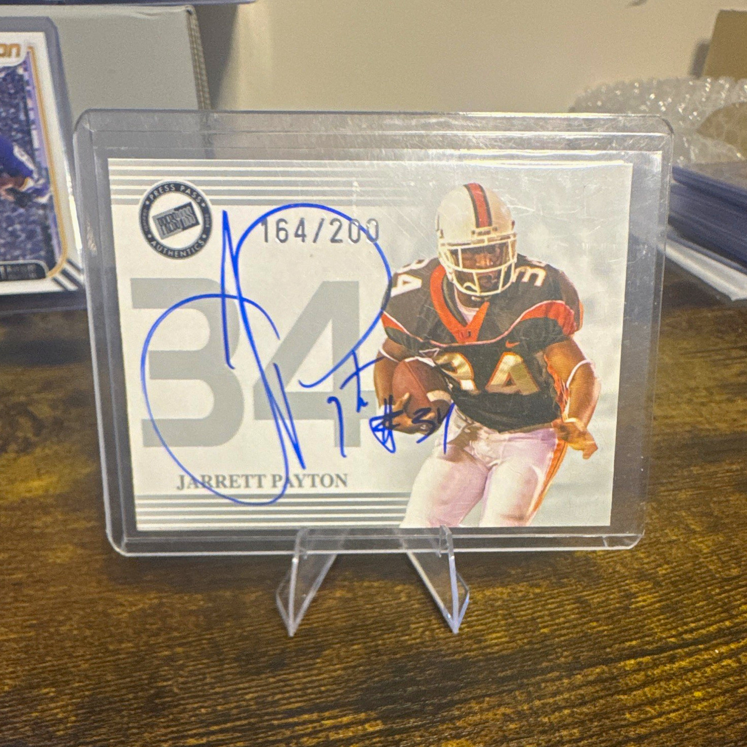 Press Pass 2004 Certified Authentic Autograph Jarrett Payton Silver Auto RC /200