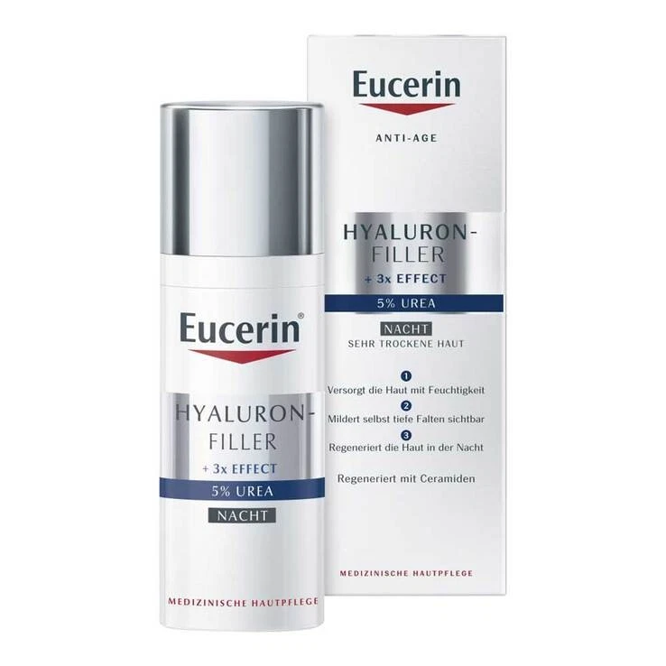 Eucerin Hyaluron-Filler Urea Nacht Creme · 50 ml · PZN 14216005