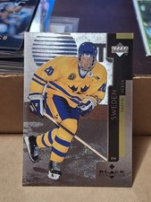 1997-98 HENRIK SEDIN UPPER DECK BLACK DIAMOND NHL ROOKIE CARD RC #136 SWEDEN. rookie card picture