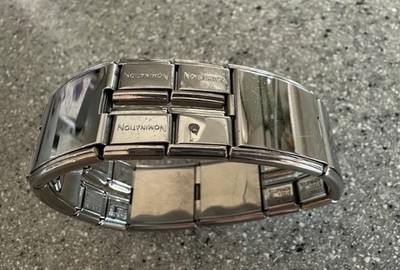 Vtg. NOMINATION stainless steel blank bracelet links, 11 pcs, 9mm~ ITALY + more