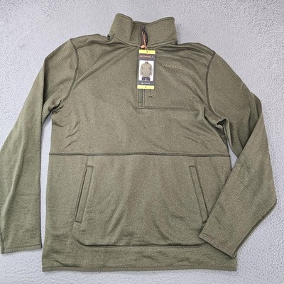 Merrell Pullover Sweater Mens Small Half Zip Moisture Wicking
