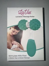 LaVie Lactation Massage Roller TEAL, Improve Stimulate Breast Milk Flow NEW