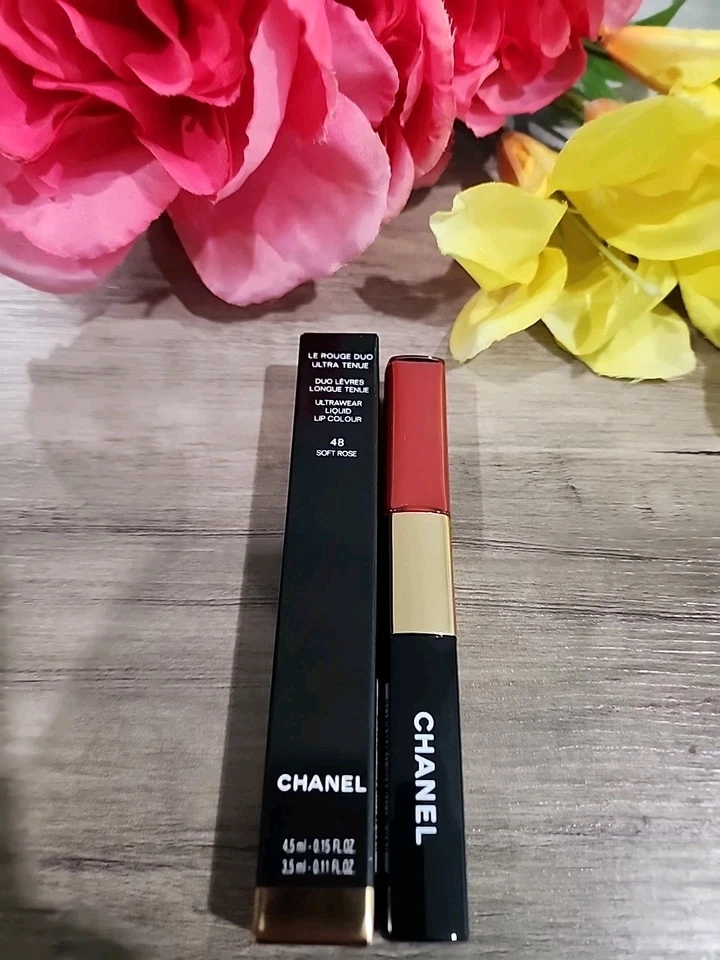 Chanel Le Rouge Duo Ultra Tenue (4.5ml/0.15fl)&(3.5ml/0.11fl) New #48 Soft Rose - Image 2 of 4