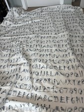 IKEA Children’s Duvet Cover and Pillowcase Set Alphabet ABCs 123 Cotton White