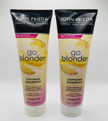 2 Packs John Frieda Go Blonder Lightening Shampoo - 8.3 fl oz