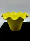 Vintage Haeger Yellow  Planter Vase