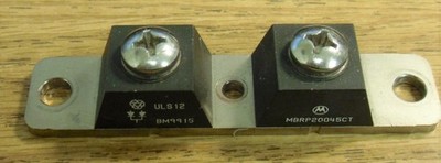 MBRP20045CT - 45V 200A Dual Schottky Barrier Power Rectifier - Motorola