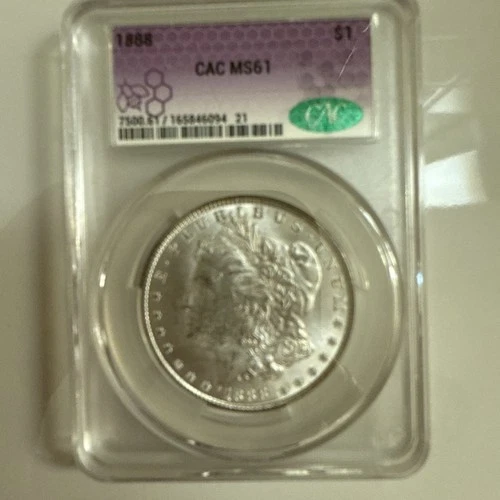 1888 Morgan Silver Dollar  $1 CACG MS61 - Traderbea if u know u know