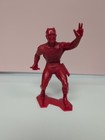 Vintage 1967 Marx 6” Red Daredevil Figure, Has Some Damage