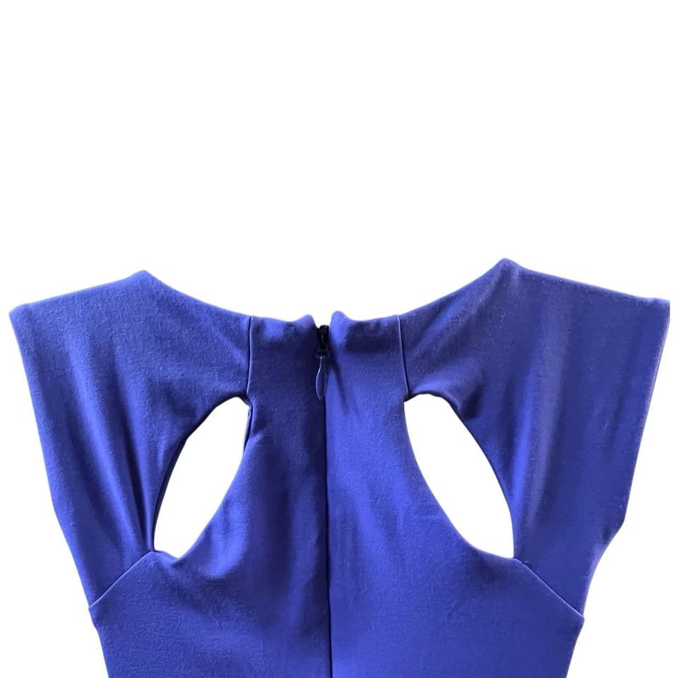 Bebe Mini Dress Size Small Purple Sleeveless Cutout Vintage Y2K Bodycon Glam - Image 4 of 4