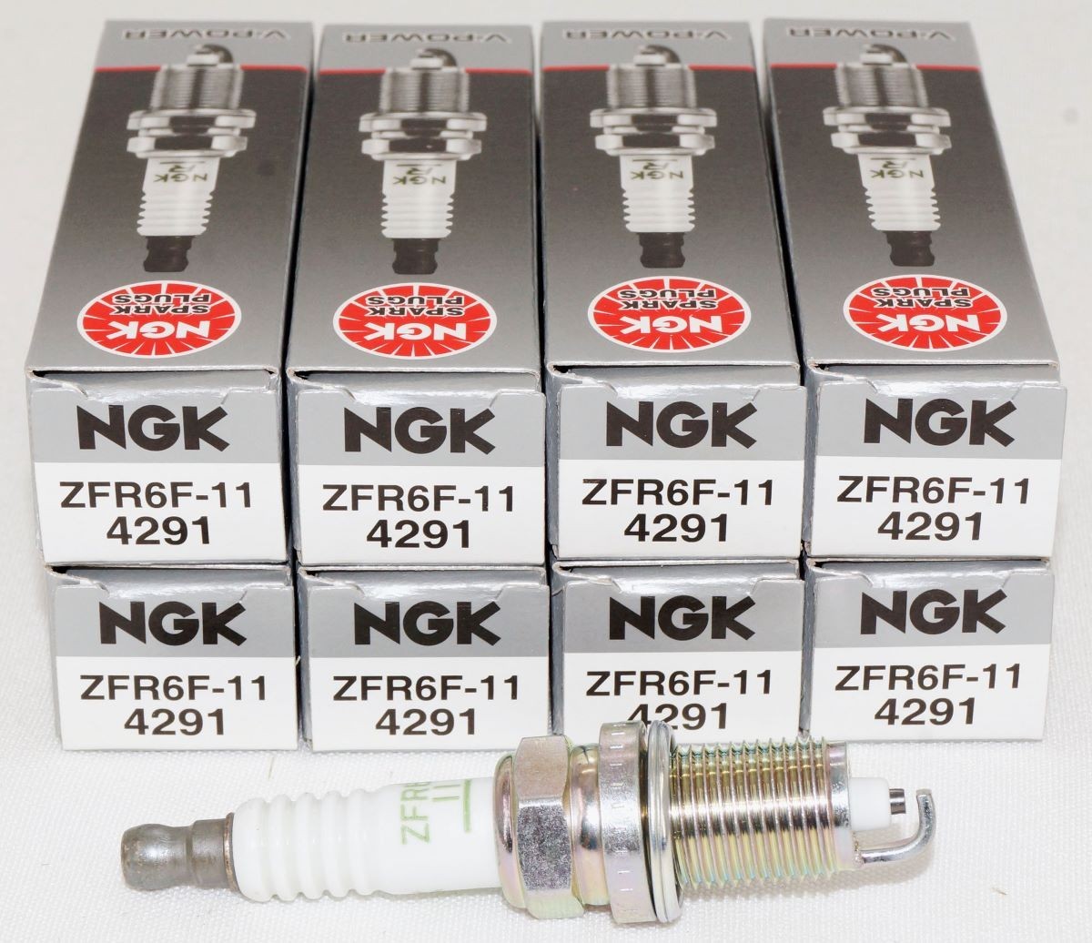 8 Pack Genuine NGK 4291 V-Power Spark Plugs ZFR6F-11 for Dodge and BMW