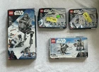 RETIRED Lego Star Wars Sets - SEE DISC. NEW BUT OPENED AT-ST, 2x HOTH BATTLEPACK
