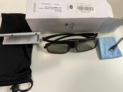 RF 3D Glasses, Active Shutter RF 3D Glasses Rechargeable Suitable for RF 3D TV P