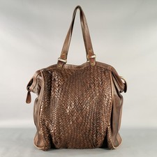 Giorgio Brato Sac À Main En Cuir Tissé Marron