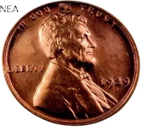 1929-D Lincoln Wheat Penny Cent ~ Gem BU (red)