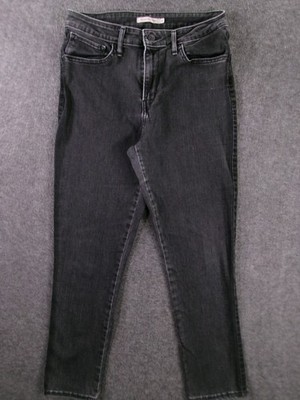 Levis 721 Jeans Womens 31 Black High Rise Skinny Dark Wash Causal Capsule