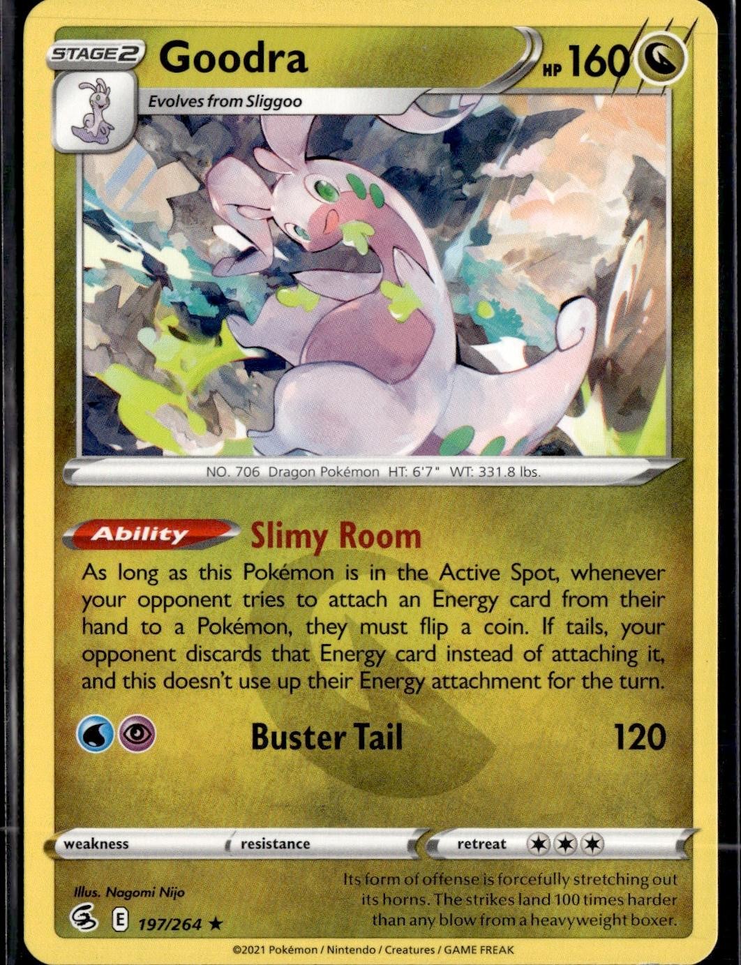 Goodra 197/264 Rare Fusion Strike Pokemon Near Mint