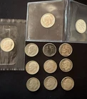 12 Silver Roosevelt Dimes 1946–1964 90% Silver Lot 2 Proofs + UNC 1963-D