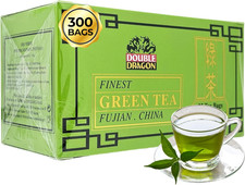 300 Green Tea Bags, - Antioxidant Rich, Natural, 25 Bags/Box 0.06 per strip