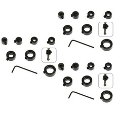 3 PCS Adjustable Drill Stop Collar Set Bit Depth Collars Stoppers