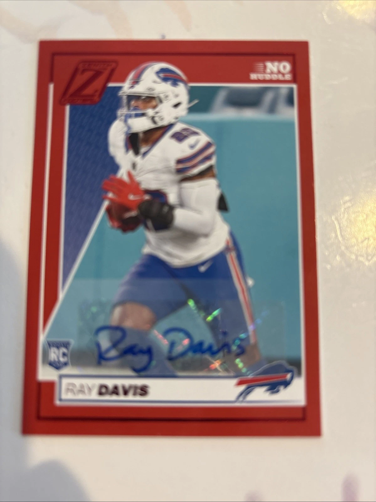 Ray Davis Panini Zenith #183 Autograph-Red Zone-Red