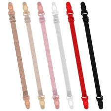6pcs/Set Women Non-slip Bra Strap Clips Adjustable Buckle Straps Holder